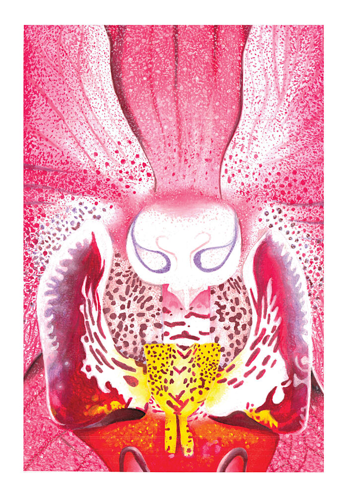 Vibrant Orchid Bloom art print by Julia Holmes for $57.95 CAD