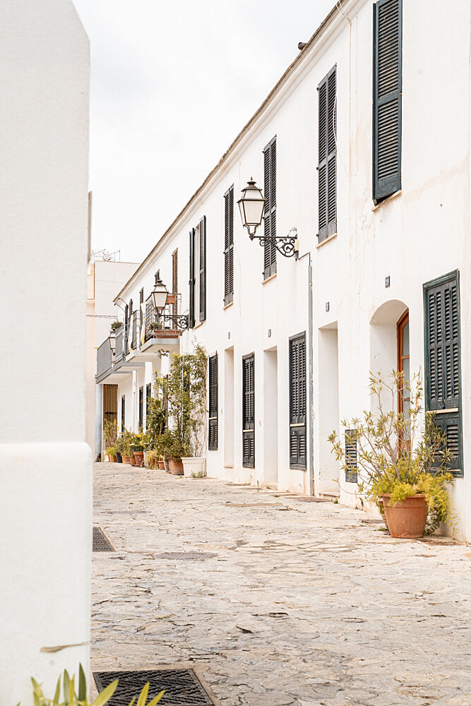 Quiet Mediterranean Street art print by Henrike Schenk for $57.95 CAD