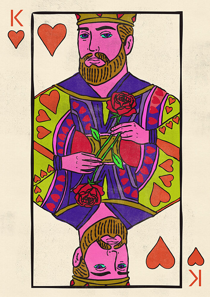 King of Hearts Rose art print by Nicholas for $57.95 CAD