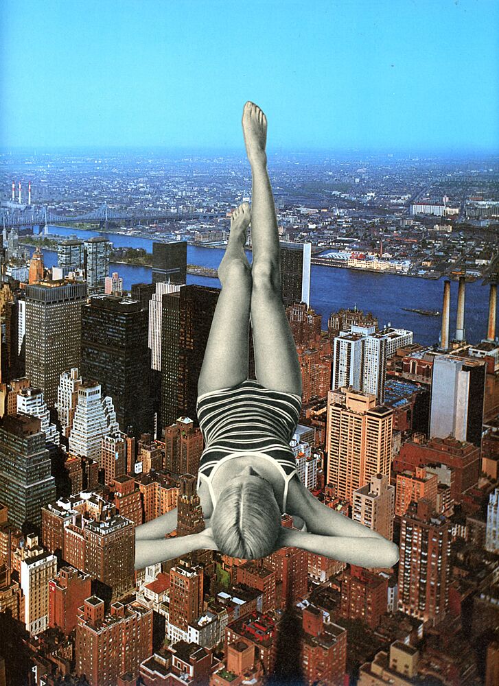 Dreaming Above City art print by Betty Klaasse for $57.95 CAD