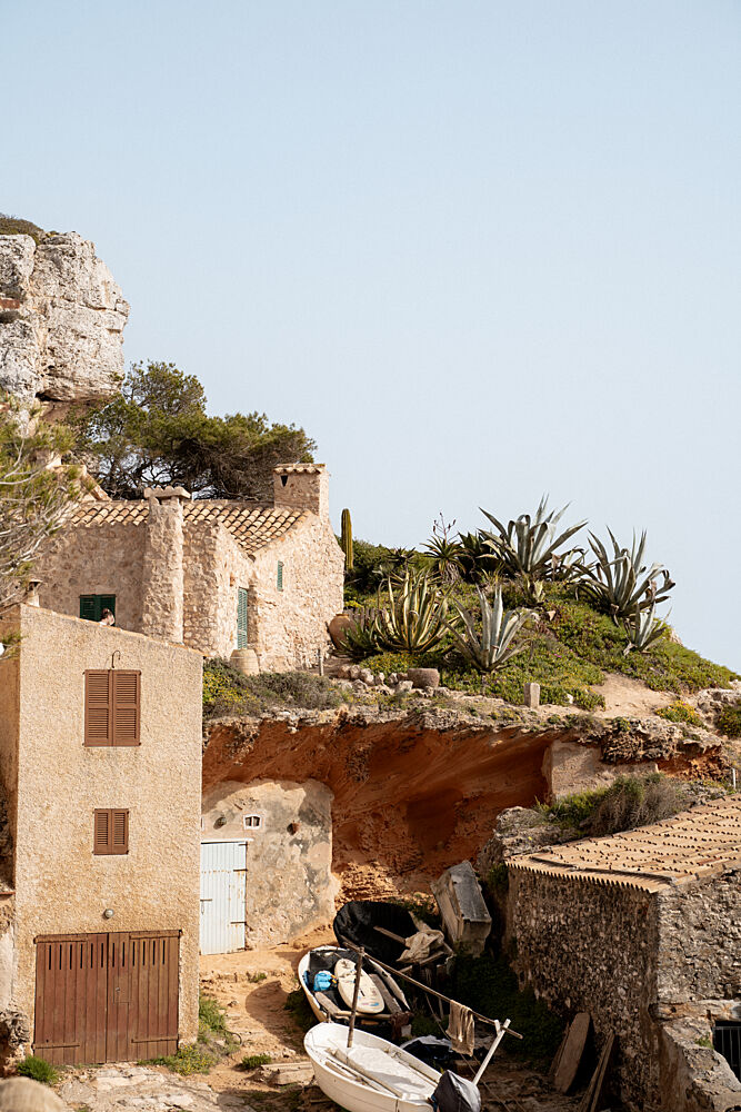 Mediterranean Cliffside Village art print by Henrike Schenk for $57.95 CAD