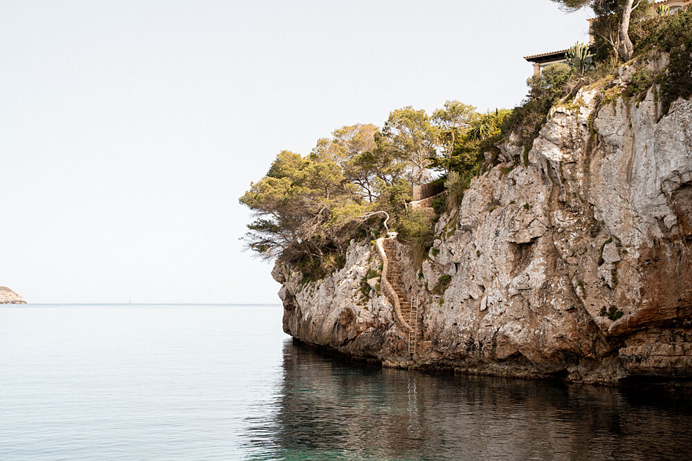 Mediterranean Cliffside Escape art print by Henrike Schenk for $57.95 CAD