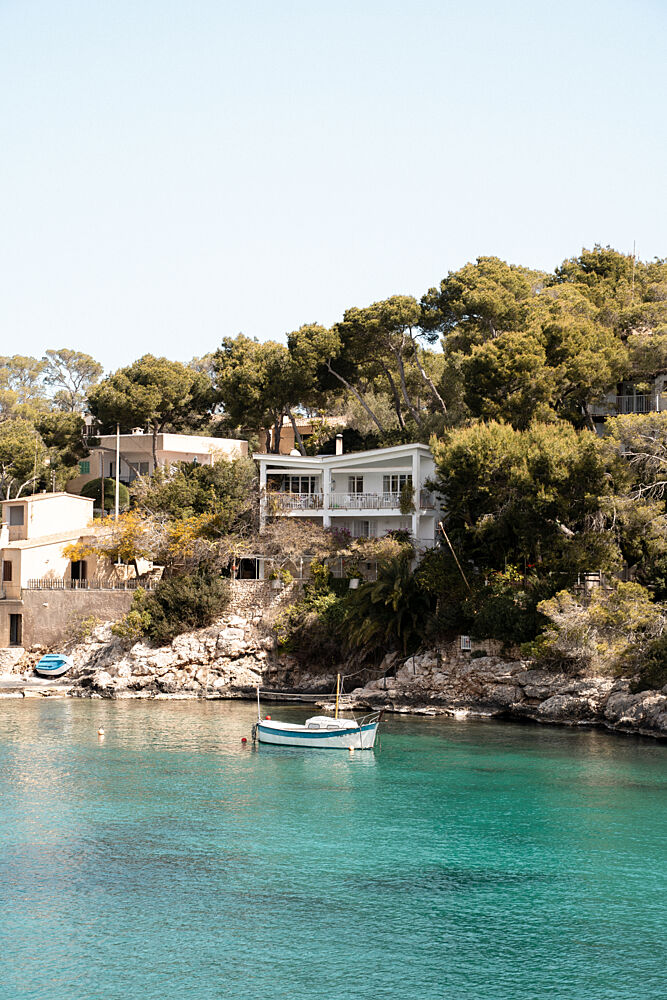 Serene Mediterranean Cove art print by Henrike Schenk for $57.95 CAD
