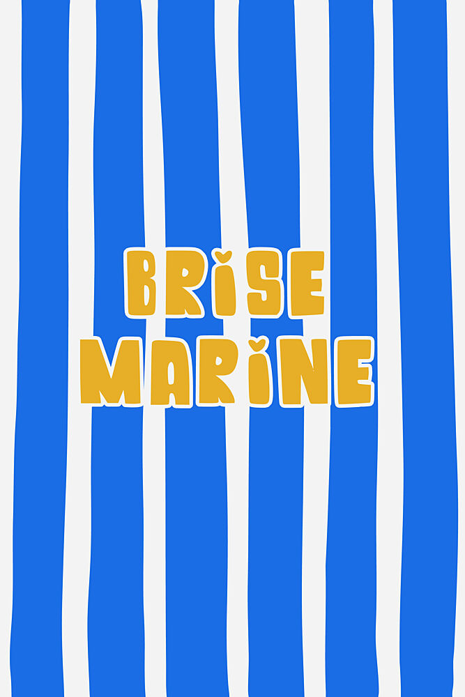 Sea Breeze Blue Stripes art print by Treechild for $57.95 CAD