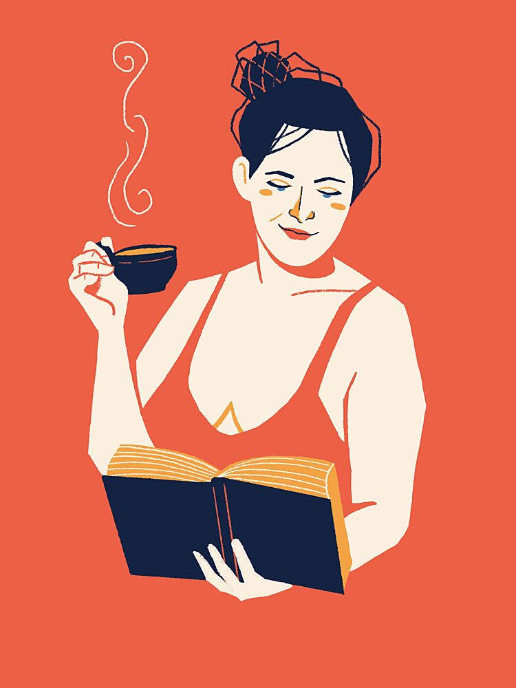 Cozy Reading Moment art print by Monika Gregulska for $57.95 CAD
