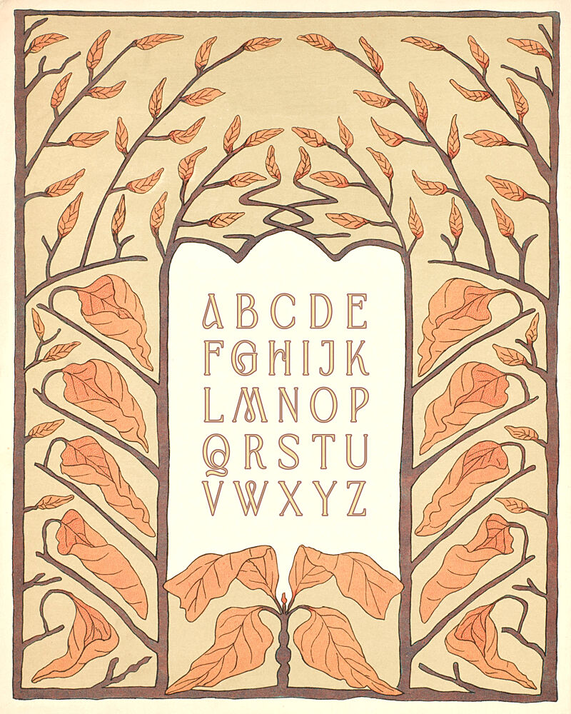 Autumn Alphabet Frame art print by Wild Violets for $57.95 CAD
