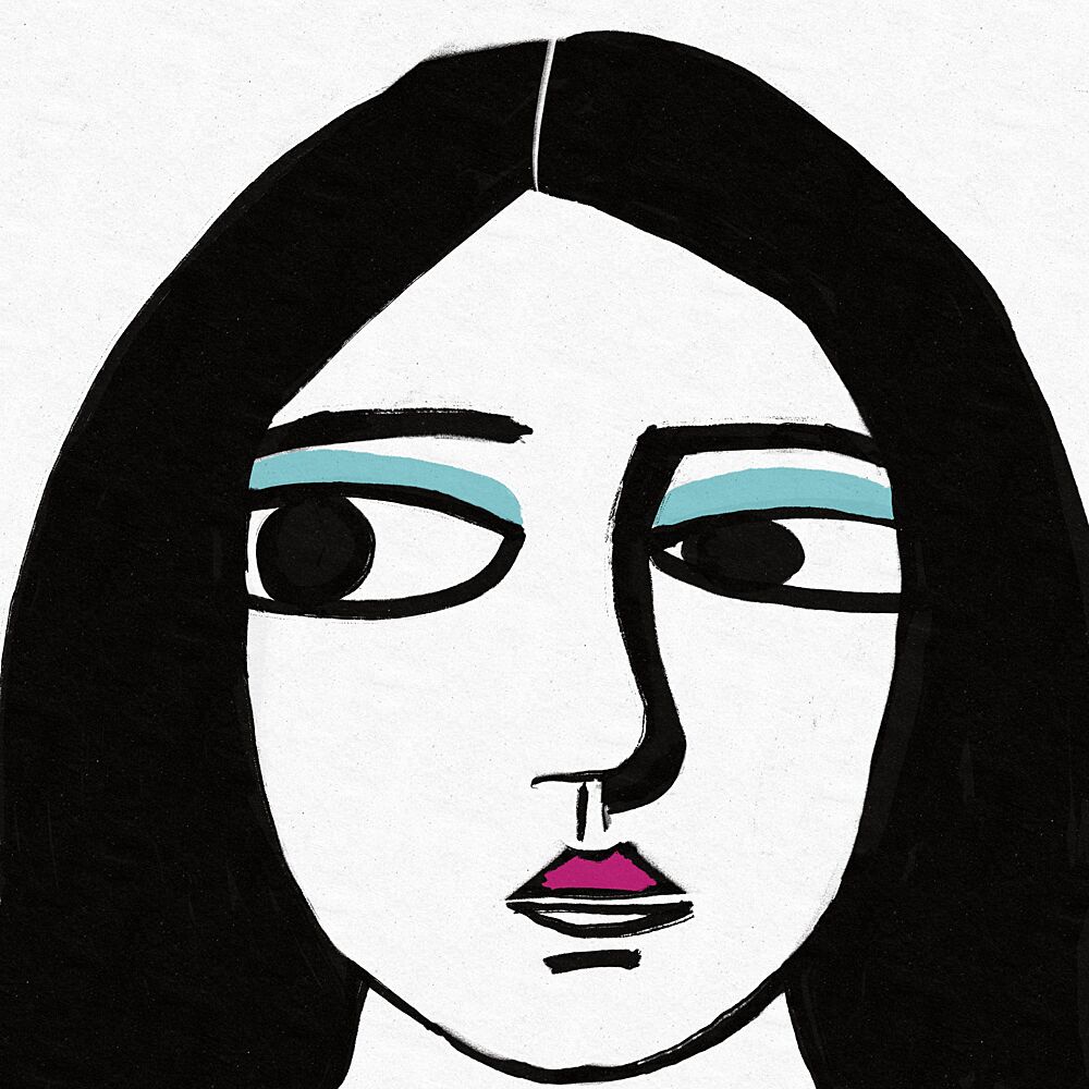 Modern Woman Portrait art print by Sharyn Bursic for $57.95 CAD