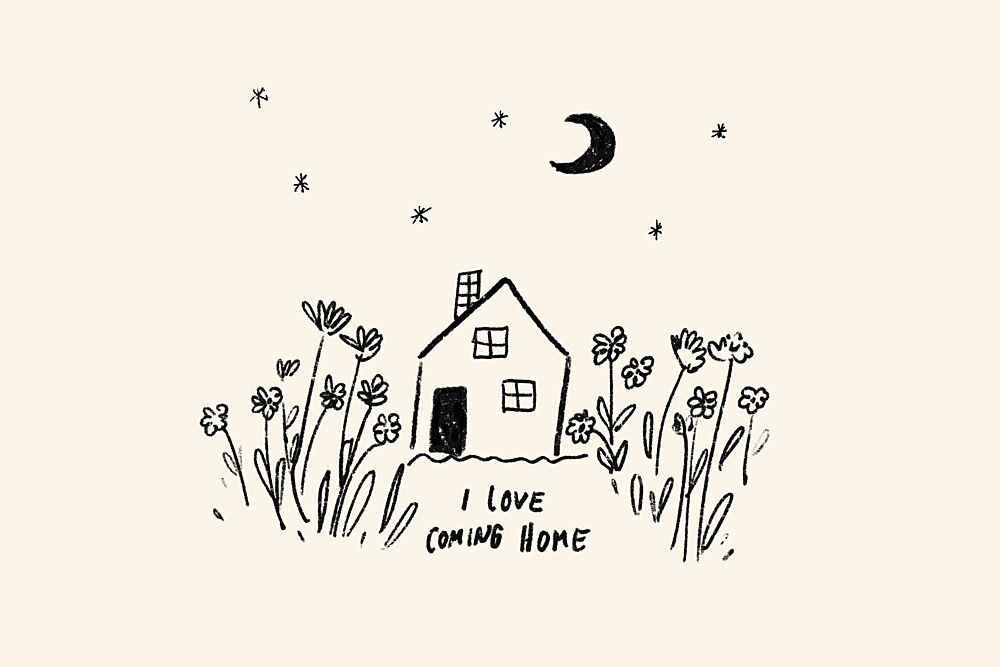 I Love Coming Home art print by Treechild for $57.95 CAD