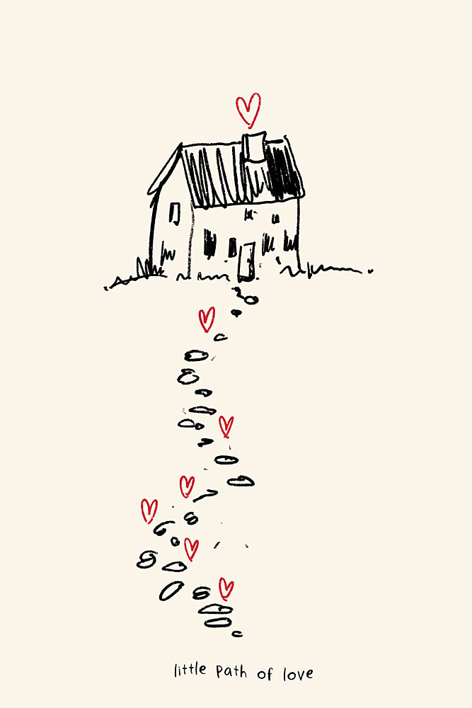 Little Path of Love art print by Treechild for $57.95 CAD