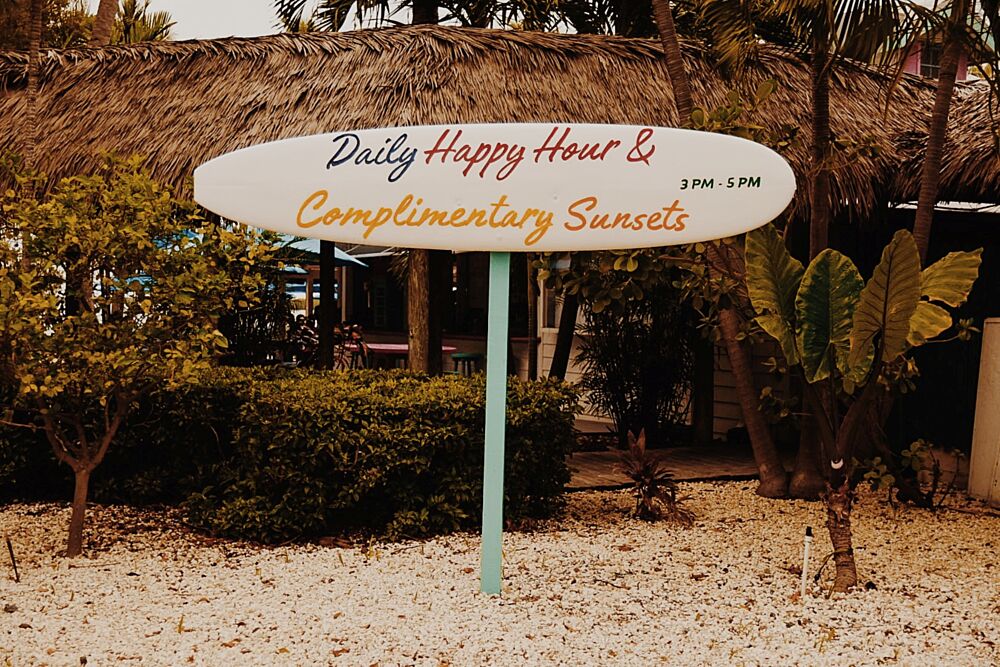 Tropical Happy Hour Sign art print by del Mundo Imagery for $57.95 CAD