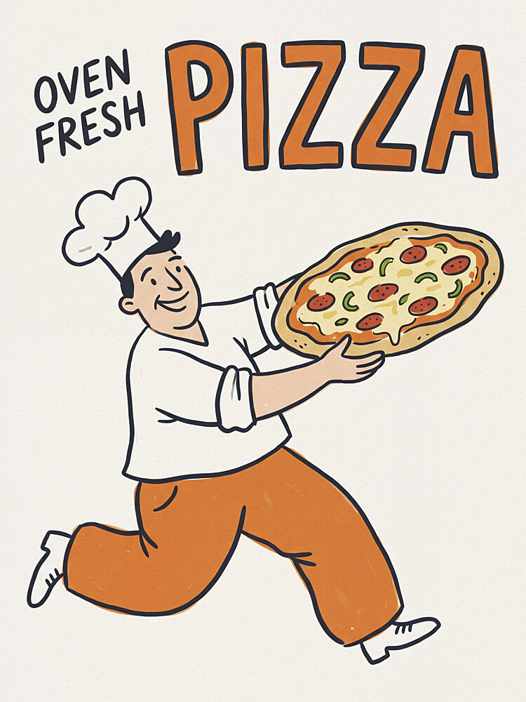 Oven Fresh Pizza Delivery art print by Andreas Magnusson for $57.95 CAD