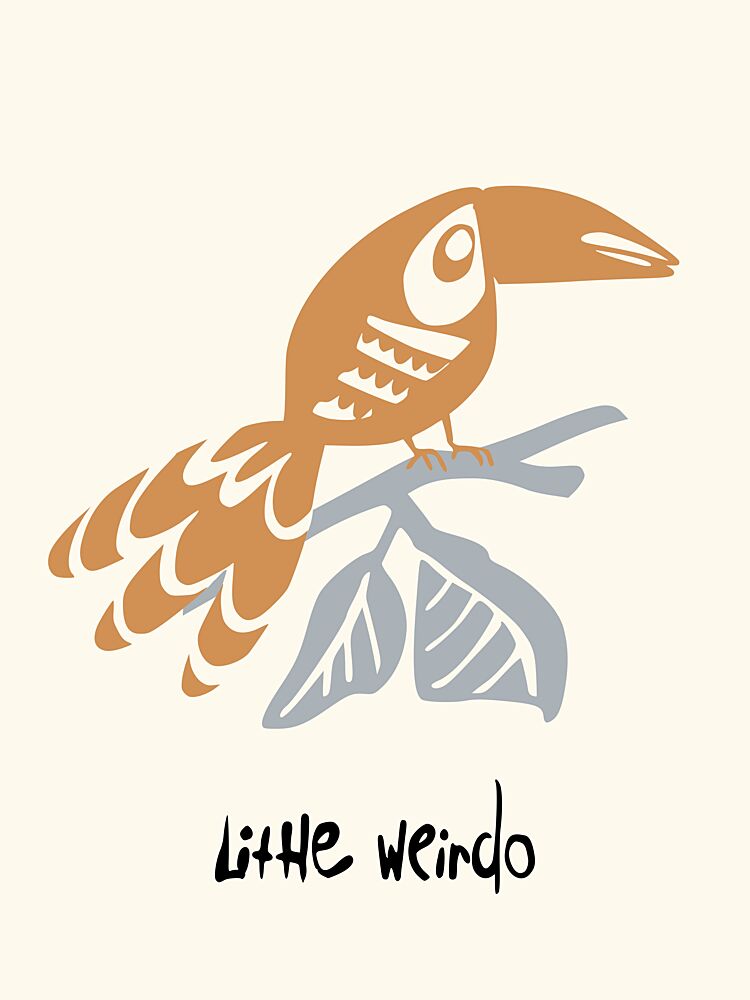 Little Weirdo Bird art print by Annick for $57.95 CAD