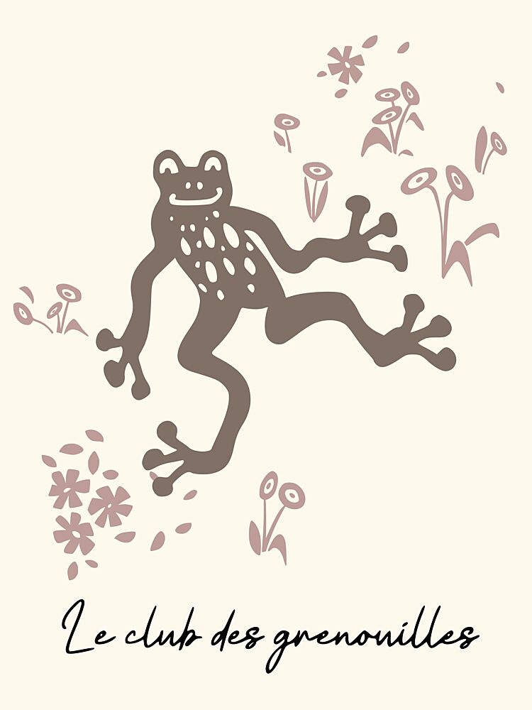 Whimsical Frog Club art print by Annick for $57.95 CAD