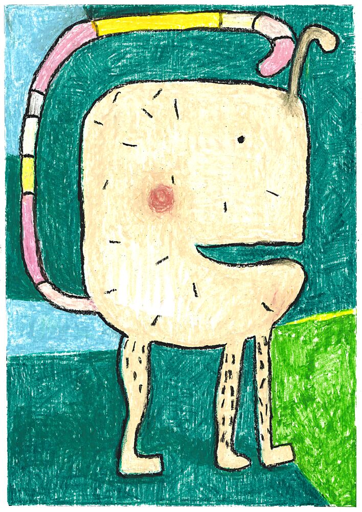 Whimsical Creature Drawing art print by Annick for $57.95 CAD