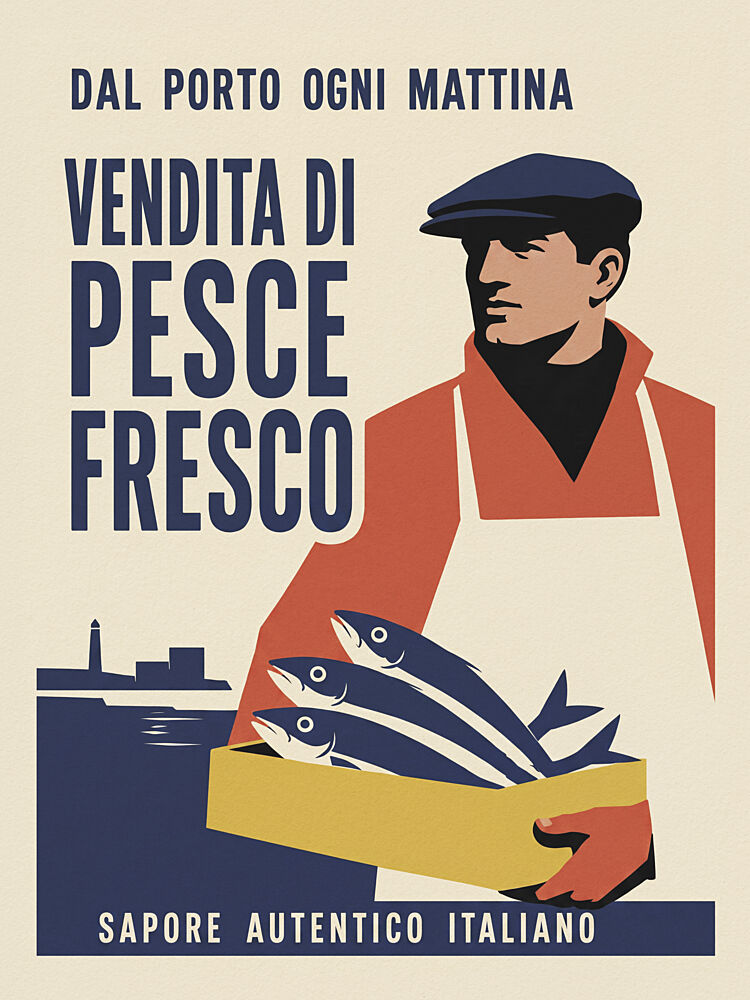 Italian Fish Market art print by Andreas Magnusson for $57.95 CAD