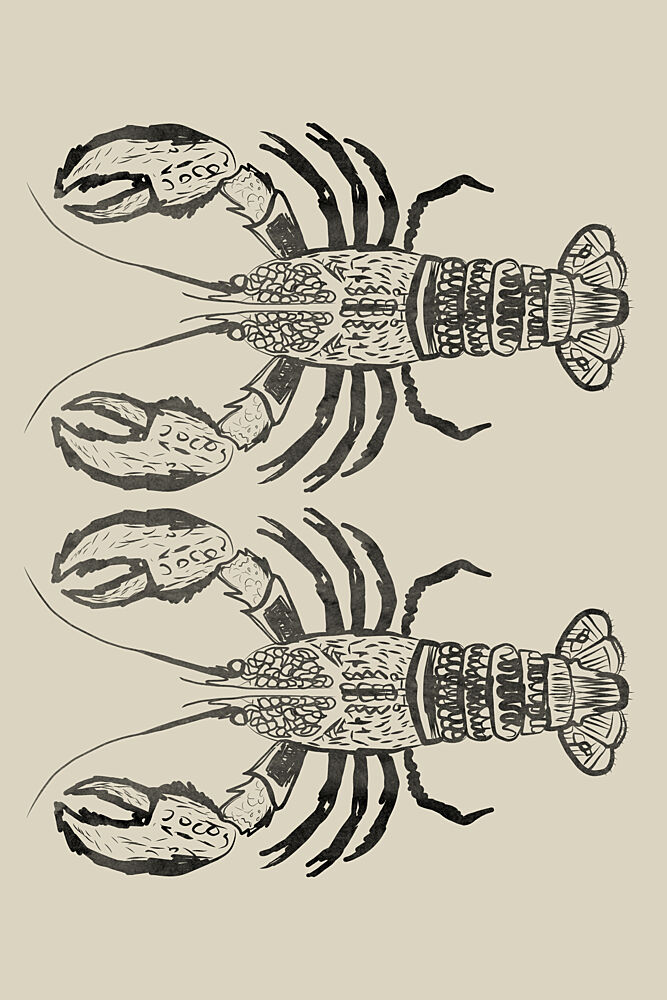Drawn Lobster Pair art print by Casa Cartissi for $57.95 CAD