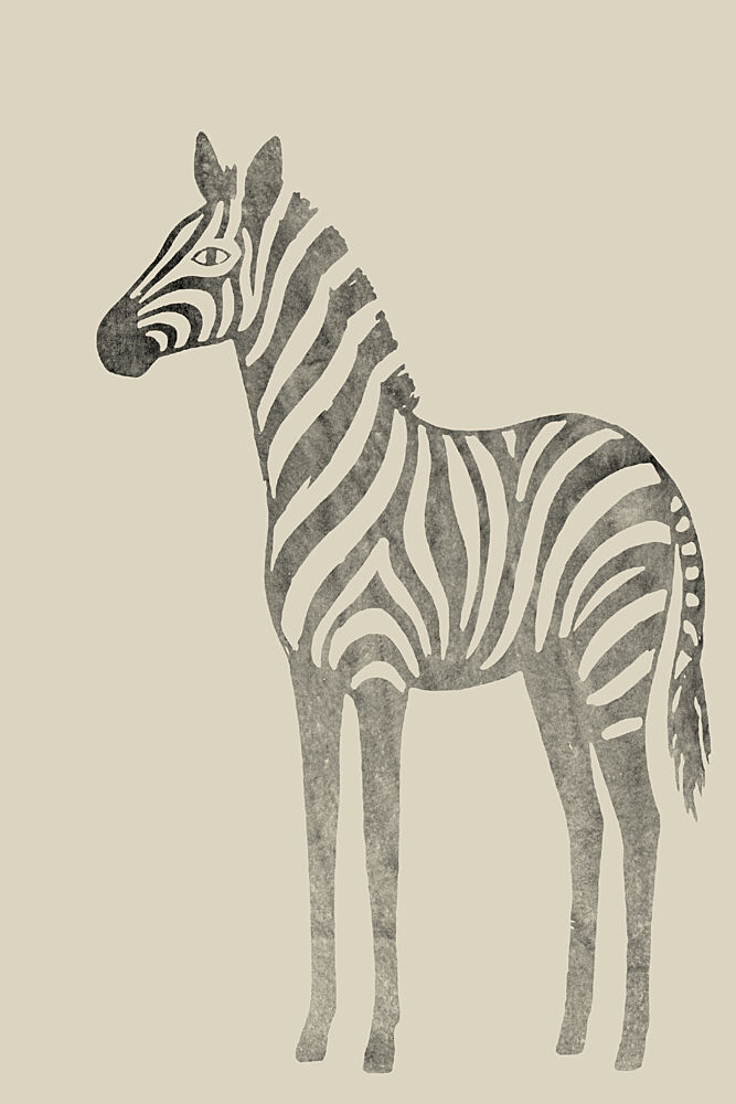 Serene Striped Zebra art print by Casa Cartissi for $57.95 CAD