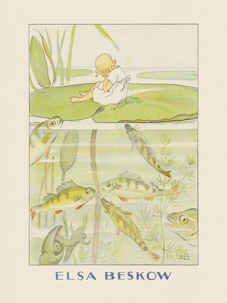 Tummelisa Nackrosbladet - Elsa Beskow Hc Andersen art print by Elsa Beskow and Hc Andersen for $57.95 CAD