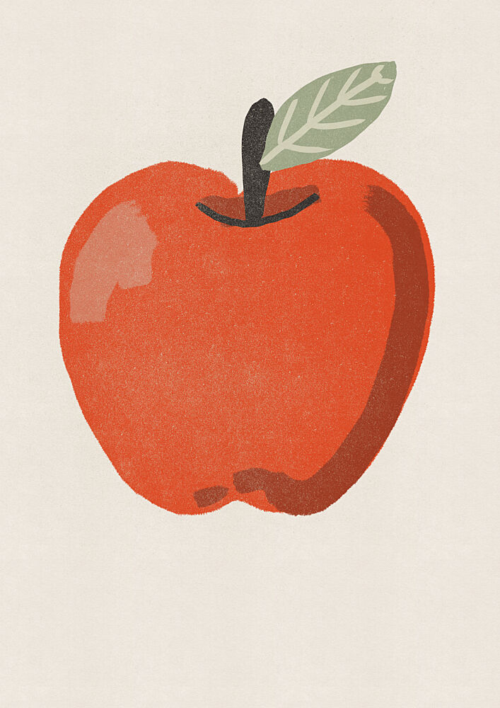 Fresh Red Apple art print by Nicholas for $57.95 CAD