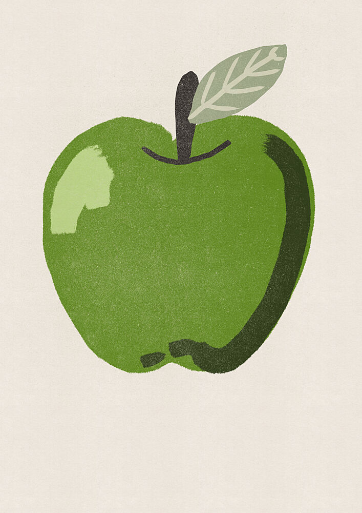Crisp Green Apple art print by Nicholas for $57.95 CAD