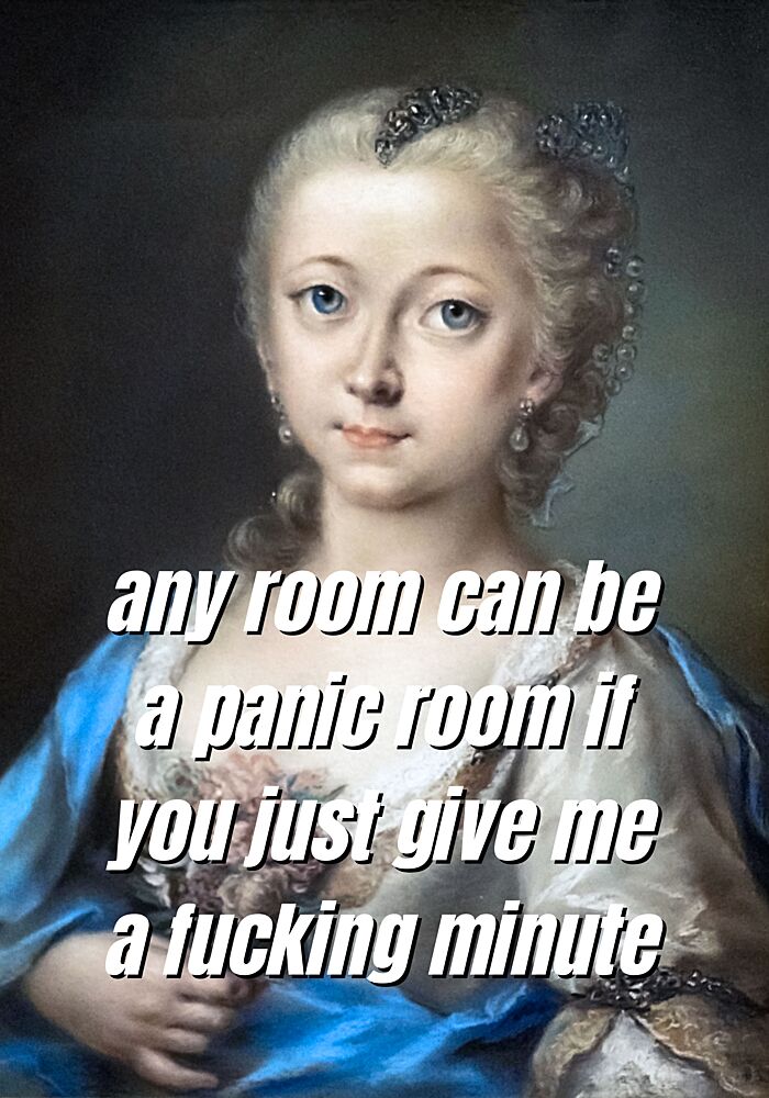 Funny Girl Panic Room art print by Athene Fritsch for $57.95 CAD