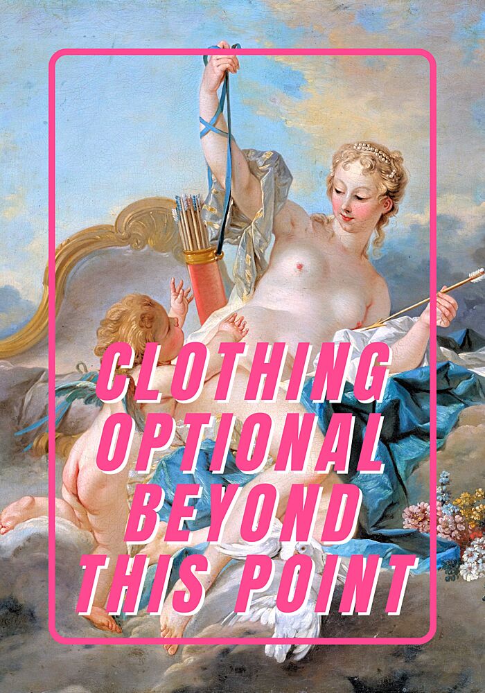 Clothing Optional art print by Athene Fritsch for $57.95 CAD