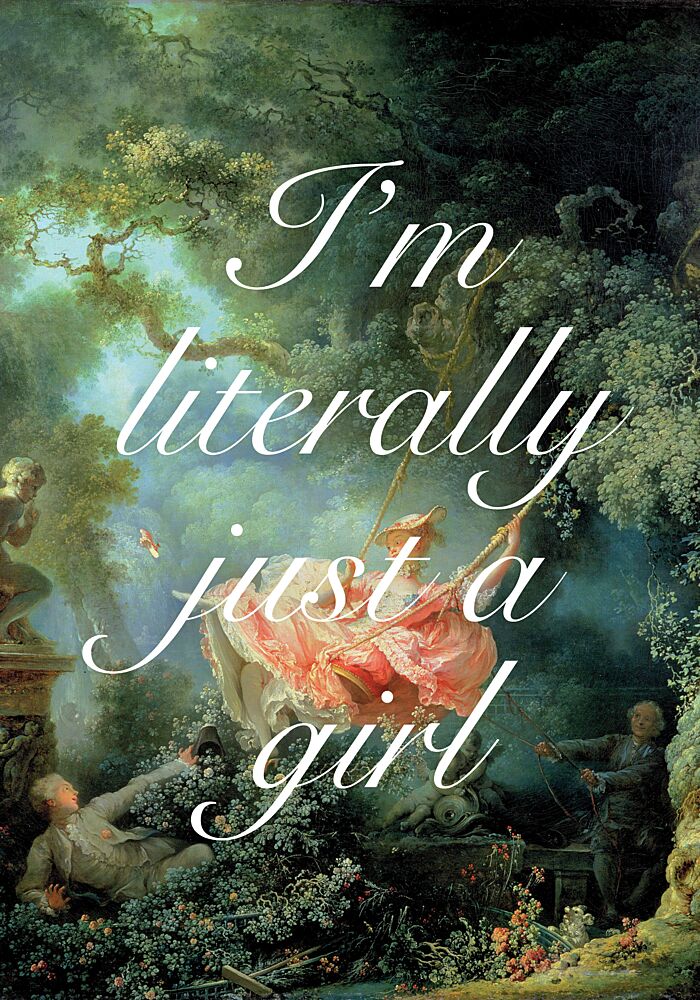 Literally Just a Girl Swing art print by Athene Fritsch for $57.95 CAD