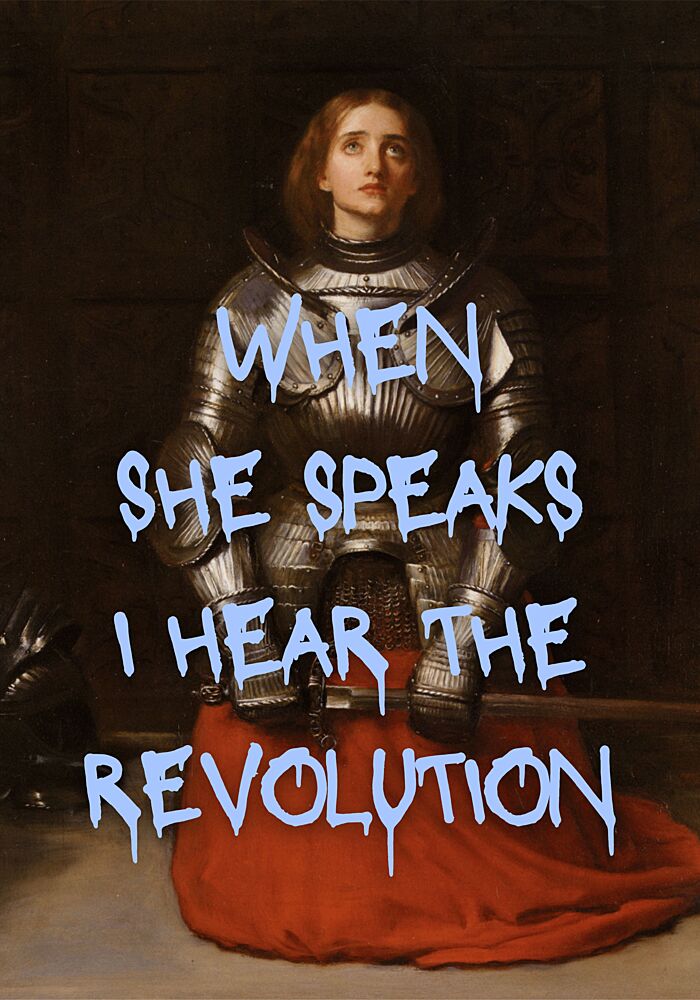 Armored Woman Revolution art print by Athene Fritsch for $57.95 CAD