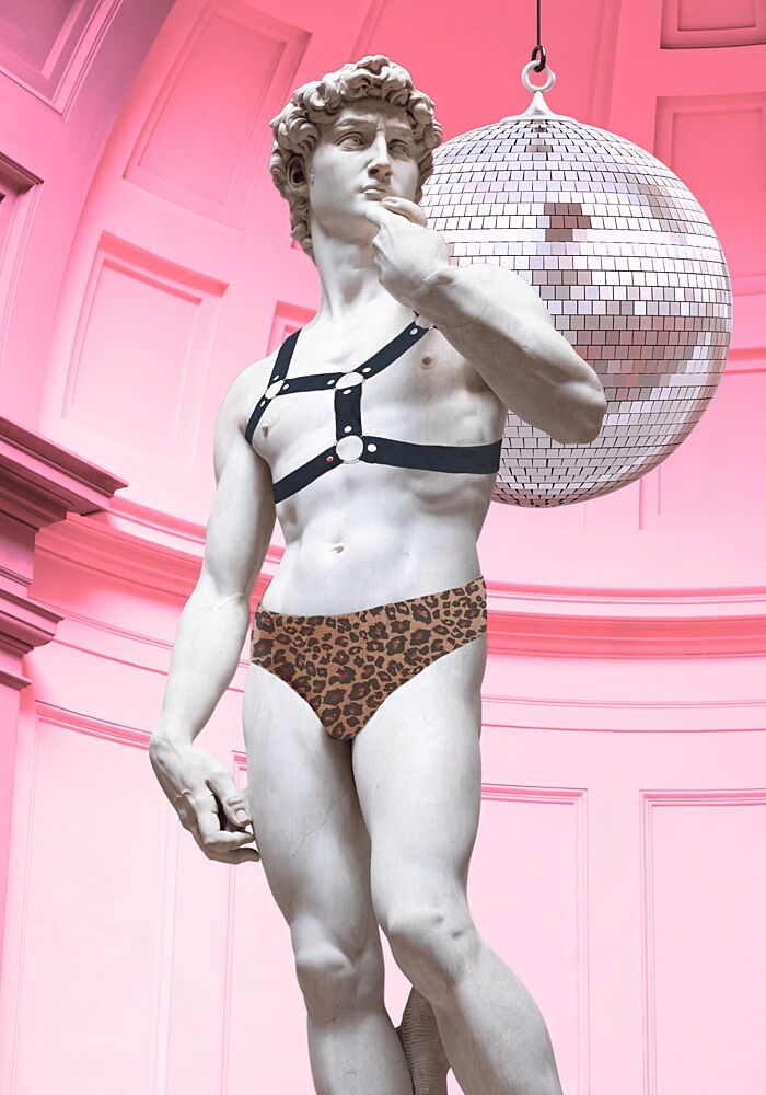 Pink David Disco art print by Athene Fritsch for $57.95 CAD