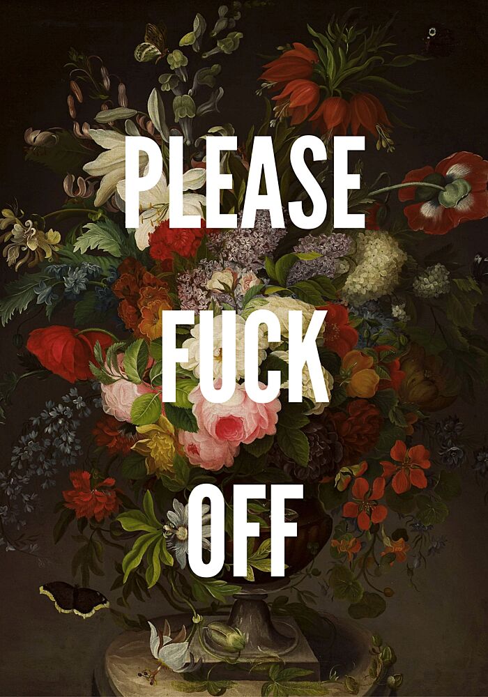 F off art print by Athene Fritsch for $57.95 CAD