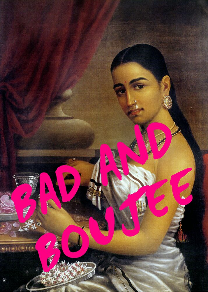 Bad Boujee Indian Portrait art print by Athene Fritsch for $57.95 CAD