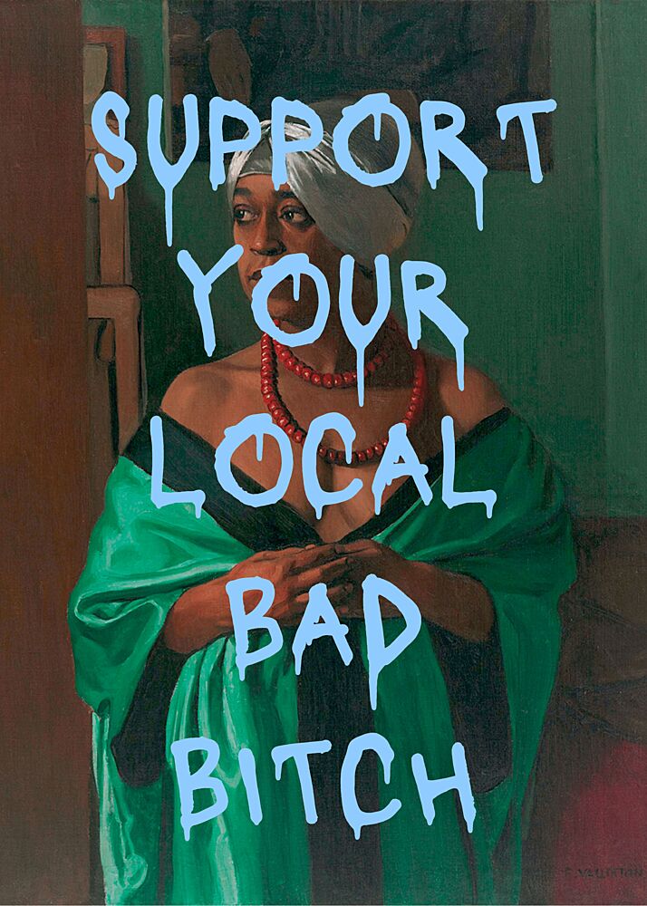 Bad Bitch Portrait art print by Athene Fritsch for $57.95 CAD