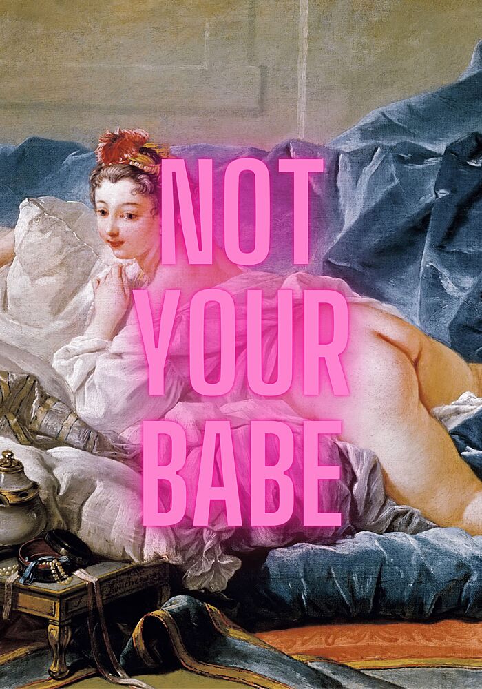 Pink Not Your Babe art print by Athene Fritsch for $57.95 CAD
