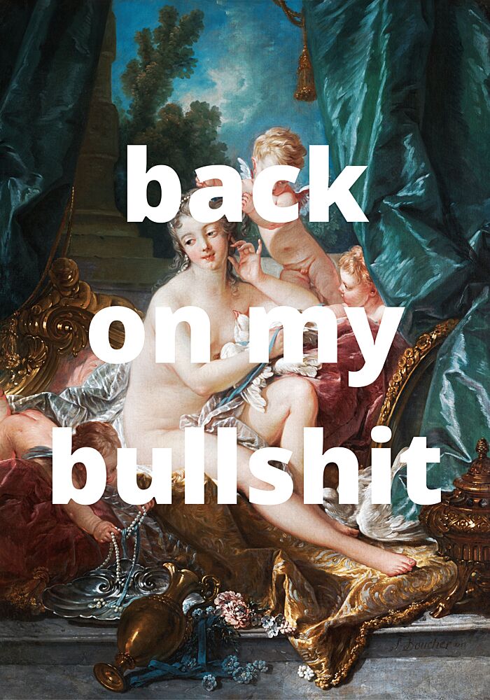 Rococo Bullshit Vibe art print by Athene Fritsch for $57.95 CAD