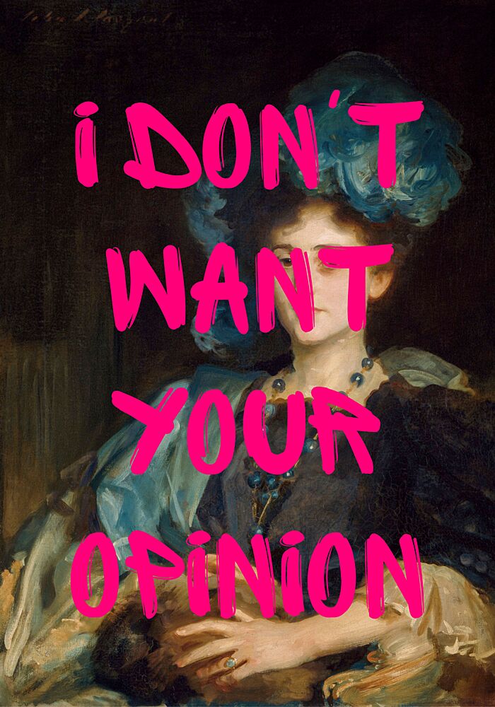 Pink Opinion Statement art print by Athene Fritsch for $57.95 CAD