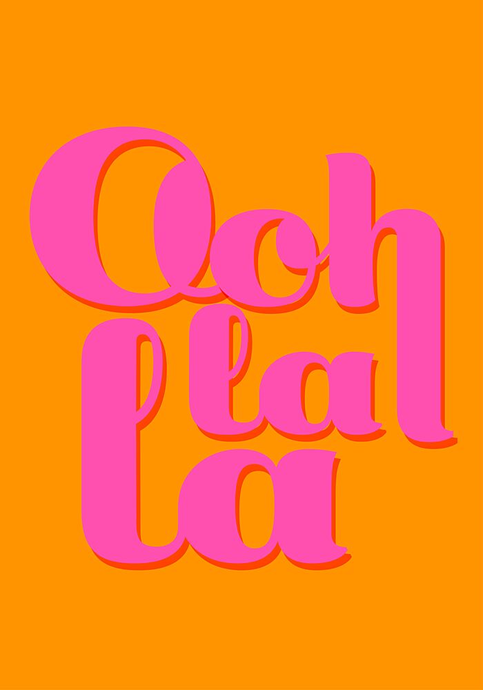 Vibrant Ooh la la art print by Athene Fritsch for $57.95 CAD