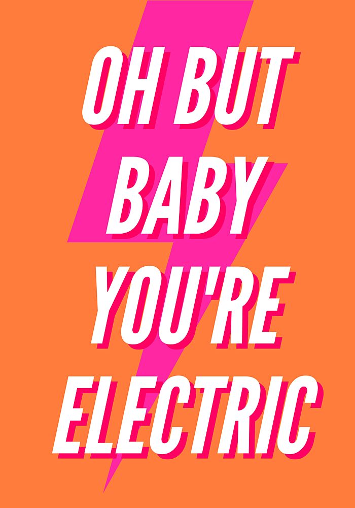 Oh Baby Youre Electric art print by Athene Fritsch for $57.95 CAD