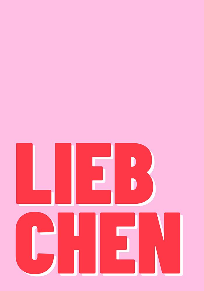 Liebchen Love Message art print by Athene Fritsch for $57.95 CAD