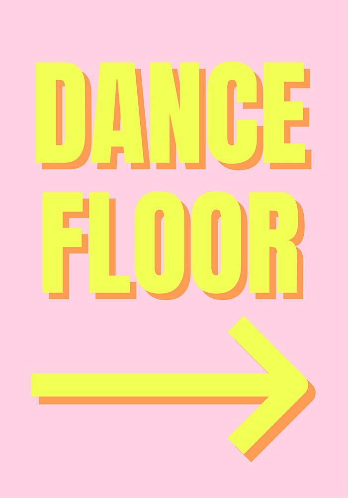 Pink Dance Floor Arrow art print by Athene Fritsch for $57.95 CAD