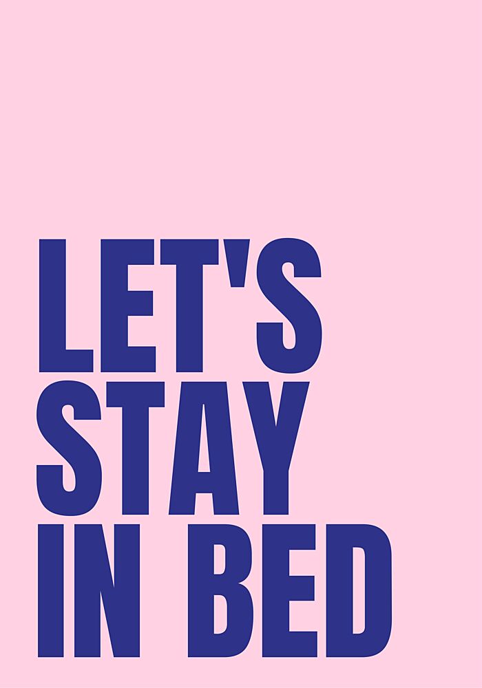 Lets Stay in Bed art print by Athene Fritsch for $57.95 CAD