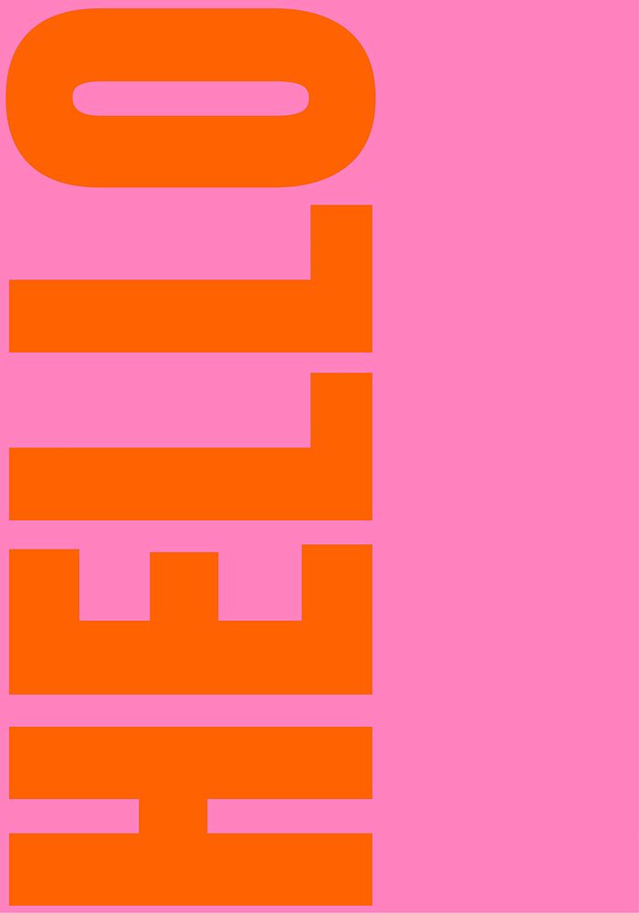 Vibrant Hello Greeting art print by Athene Fritsch for $57.95 CAD
