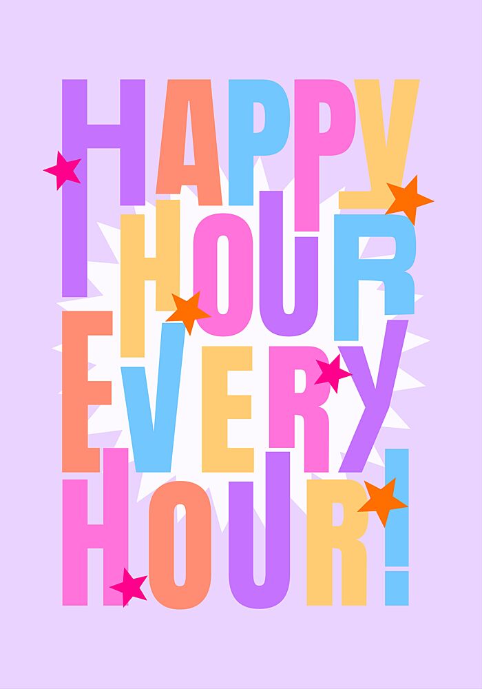 Happy Hour Every Hour art print by Athene Fritsch for $57.95 CAD