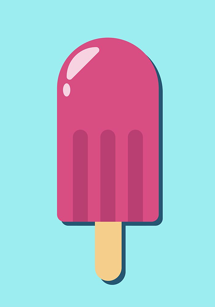 Summer Pink Popsicle art print by Athene Fritsch for $57.95 CAD