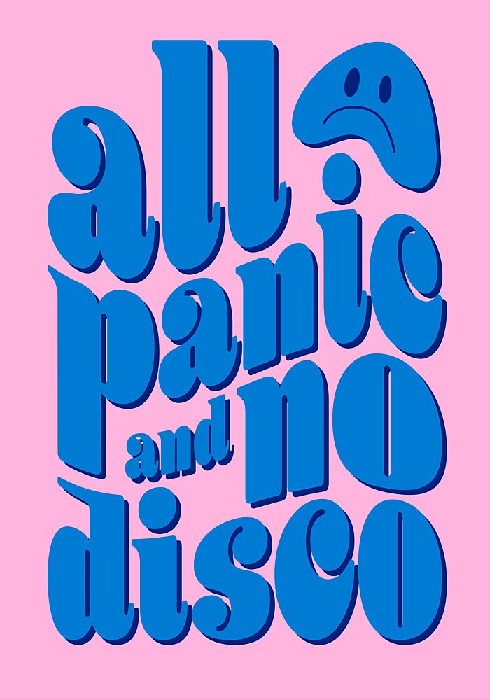 All Panic No Disco art print by Athene Fritsch for $57.95 CAD