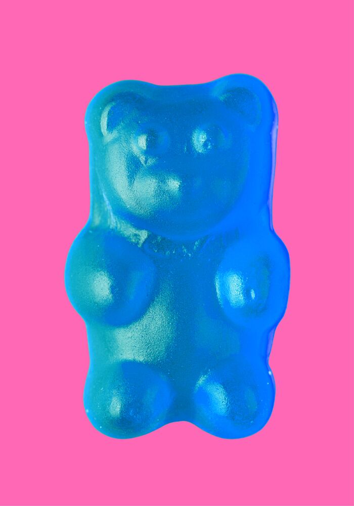 Blue Gummy Bear art print by Athene Fritsch for $57.95 CAD