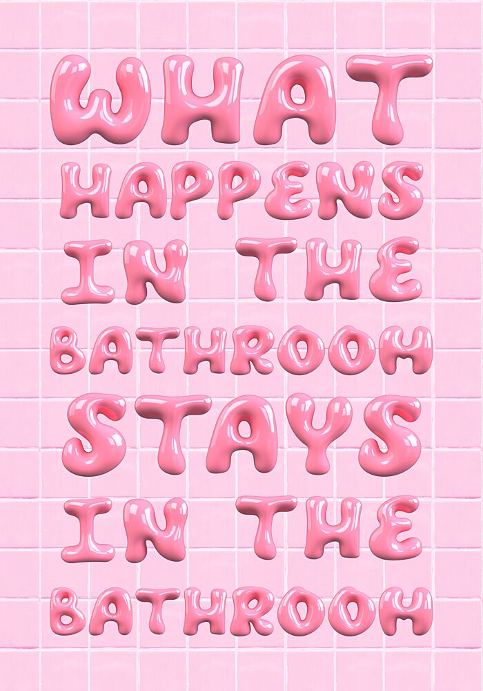 Bubbly Bathroom Rules art print by Athene Fritsch for $57.95 CAD