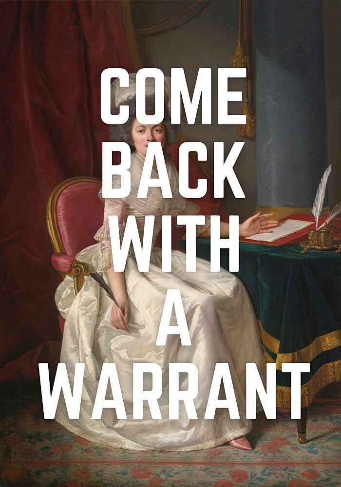 Come Back with a Warrant art print by Athene Fritsch for $57.95 CAD