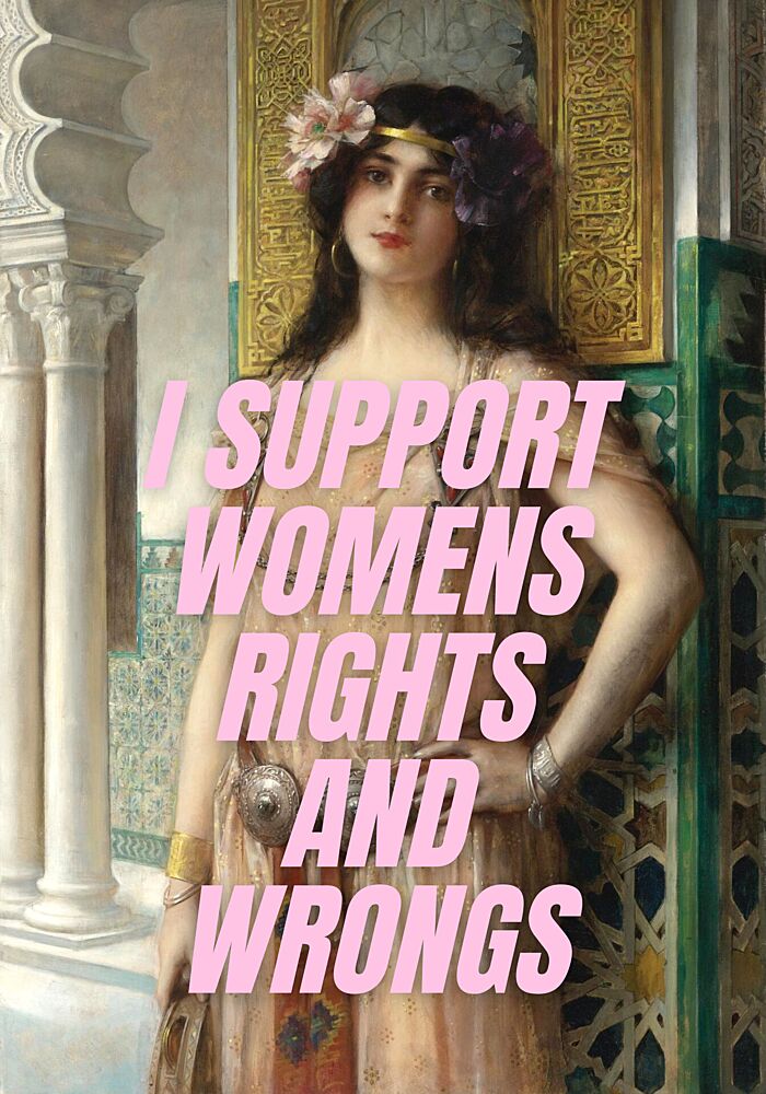 Ornate Woman Feminist Message art print by Athene Fritsch for $57.95 CAD