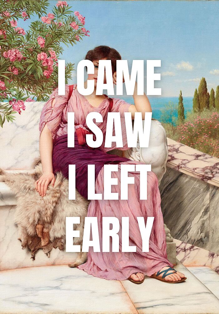 Classical Lady Funny Quote art print by Athene Fritsch for $57.95 CAD