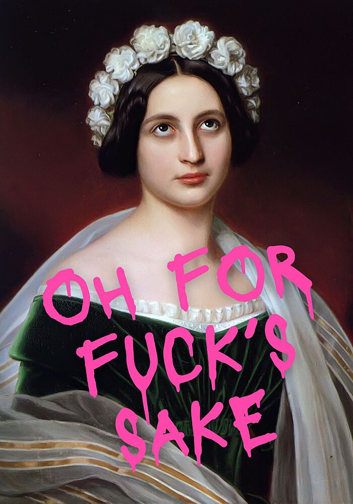 Sarcastic Lady Portrait art print by Athene Fritsch for $57.95 CAD